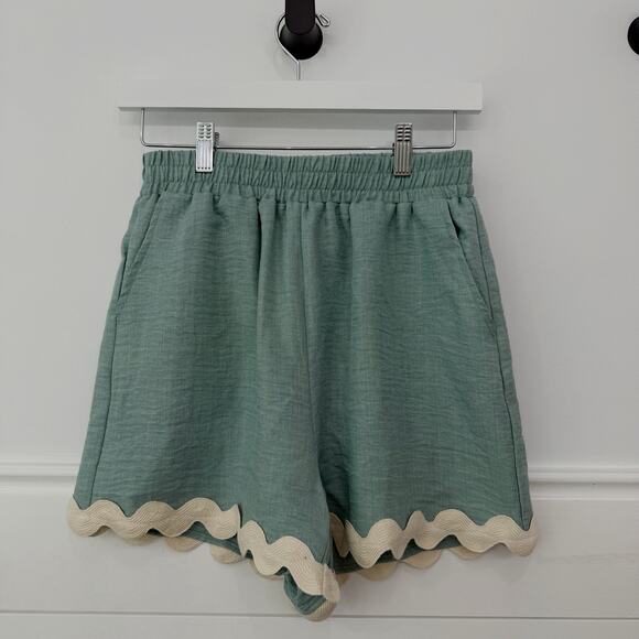 Women’s Entro Sage Ric Rac Short Set Size Small S - Picture 6 of 10